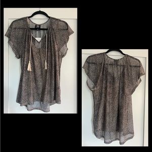 Bobeau Leopard Top Size Large